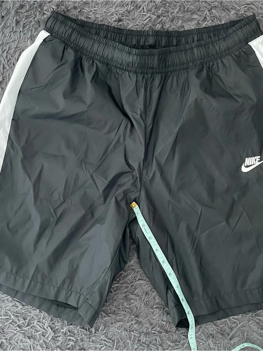 Men Size XL Nike M NSW CE Woven Nylon Track Shorts Black White
